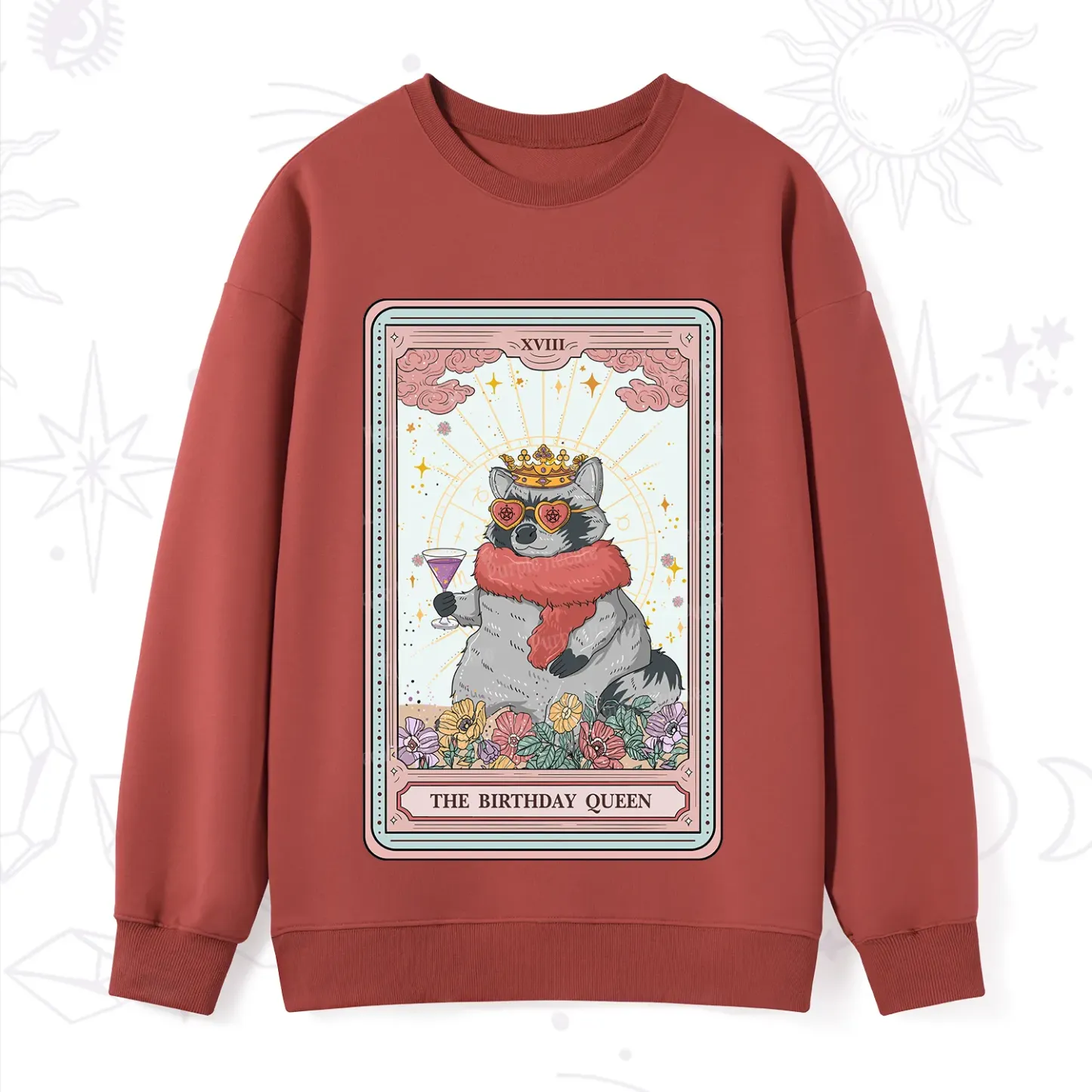 Purplehecate The Birthday Queen Tarot Sweatshirt