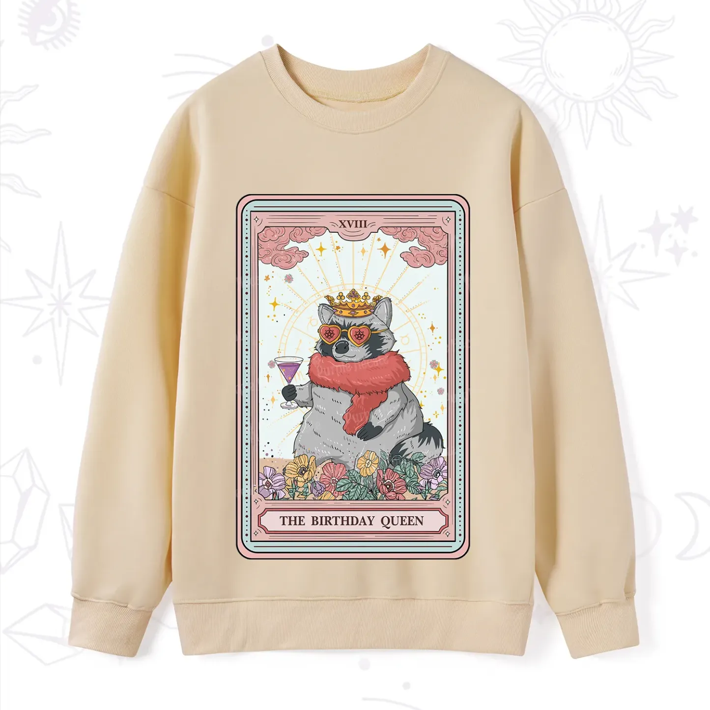 Purplehecate The Birthday Queen Tarot Sweatshirt