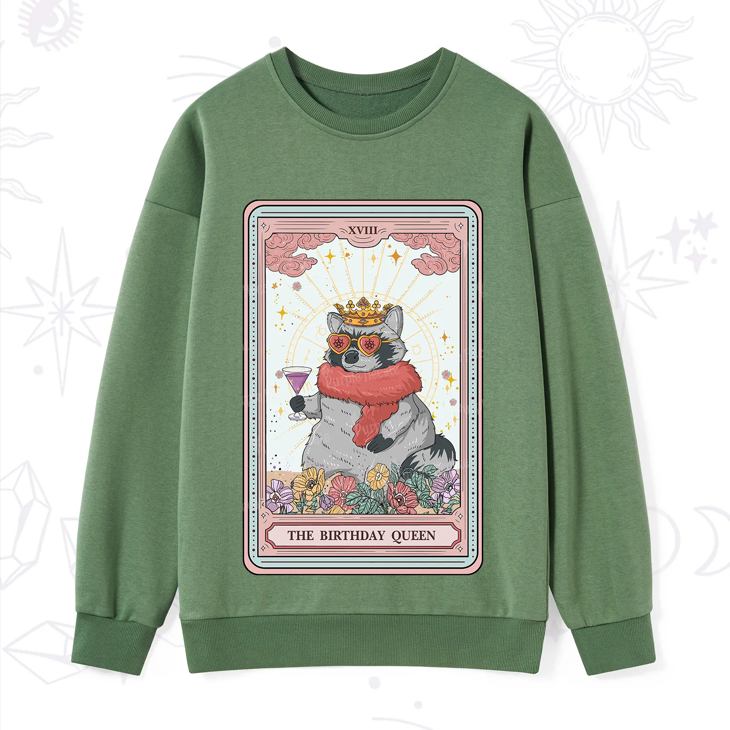 Purplehecate The Birthday Queen Tarot Sweatshirt