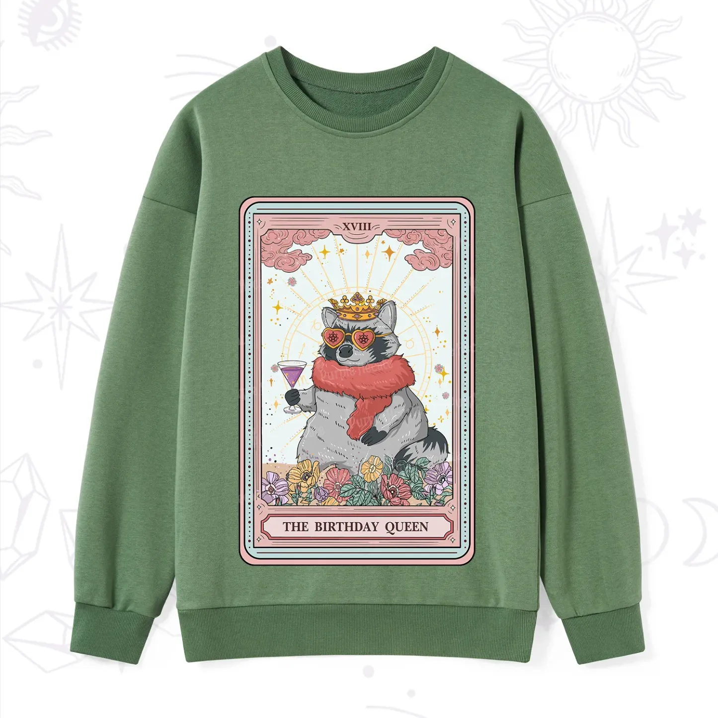 Purplehecate The Birthday Queen Tarot Sweatshirt