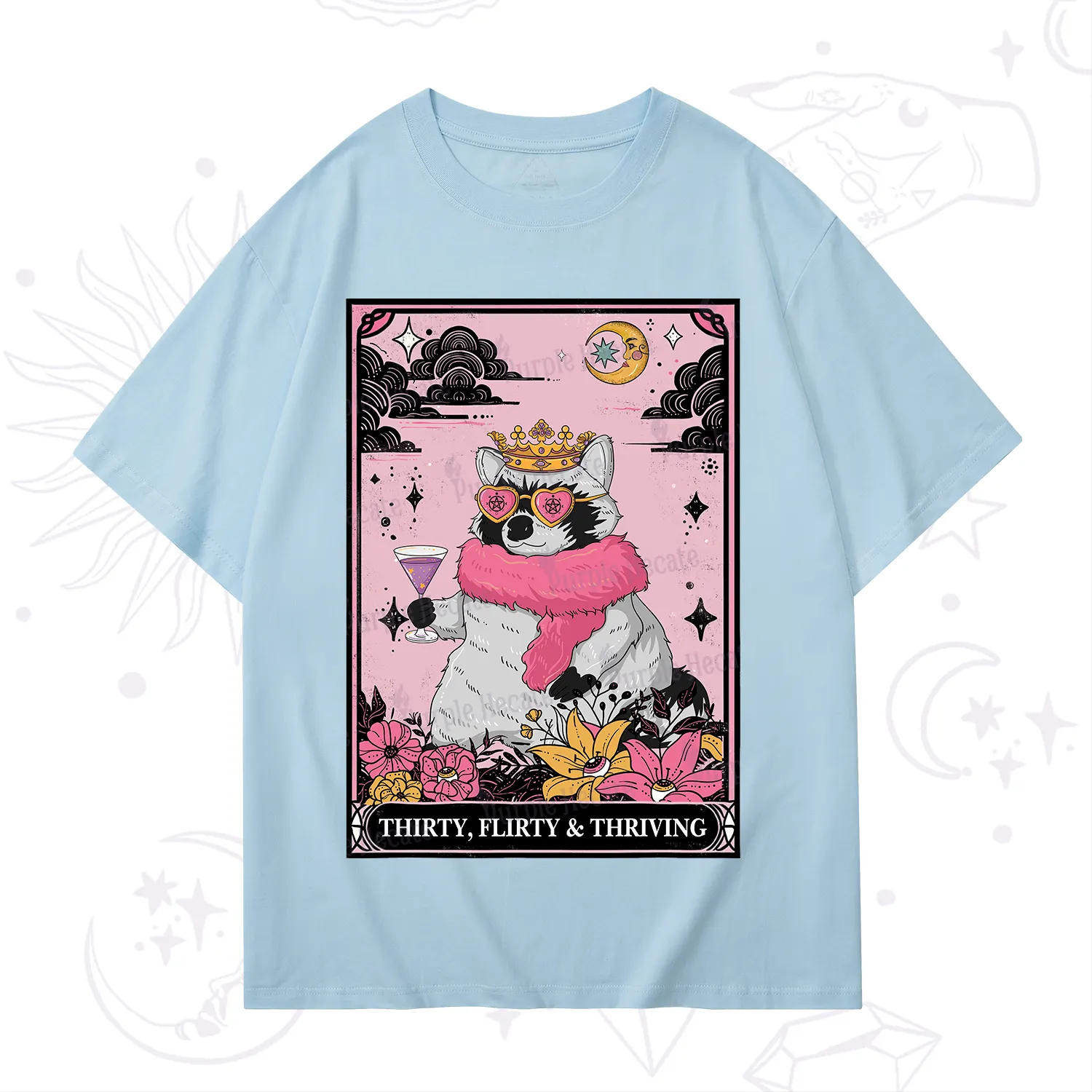 Purplehecate The Thirty Flirty Thriving Oracle Card T-Shirt