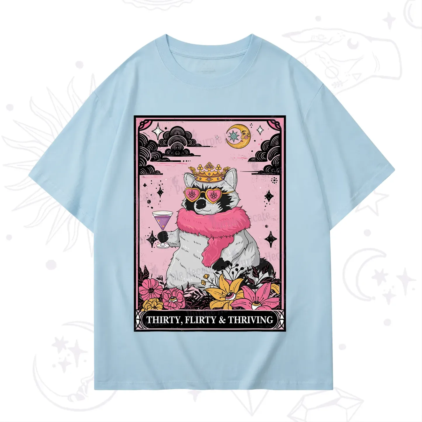 Purplehecate The Thirty Flirty Thriving Oracle Card T-Shirt