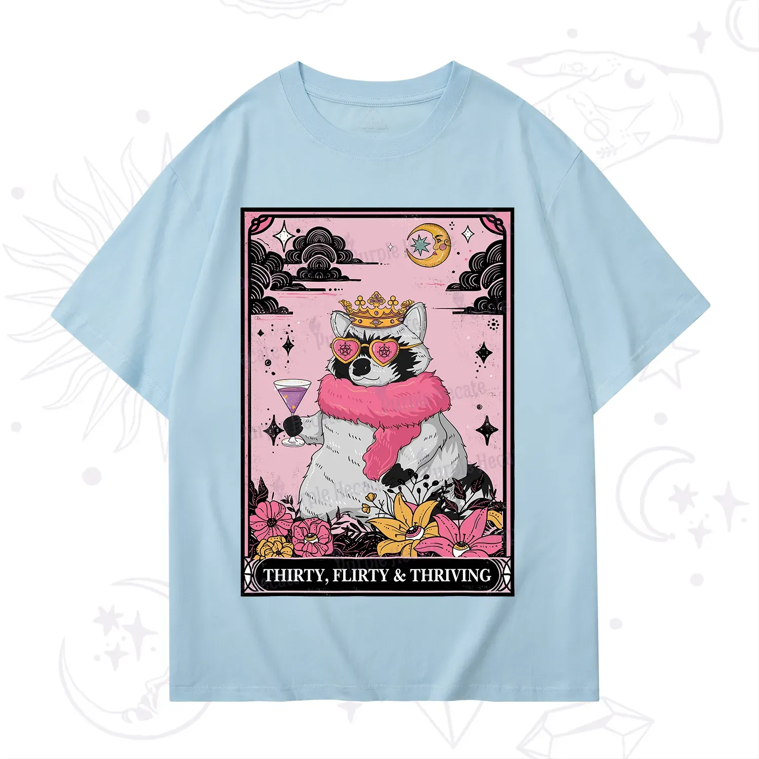 Purplehecate The Thirty Flirty Thriving Oracle Card T-Shirt