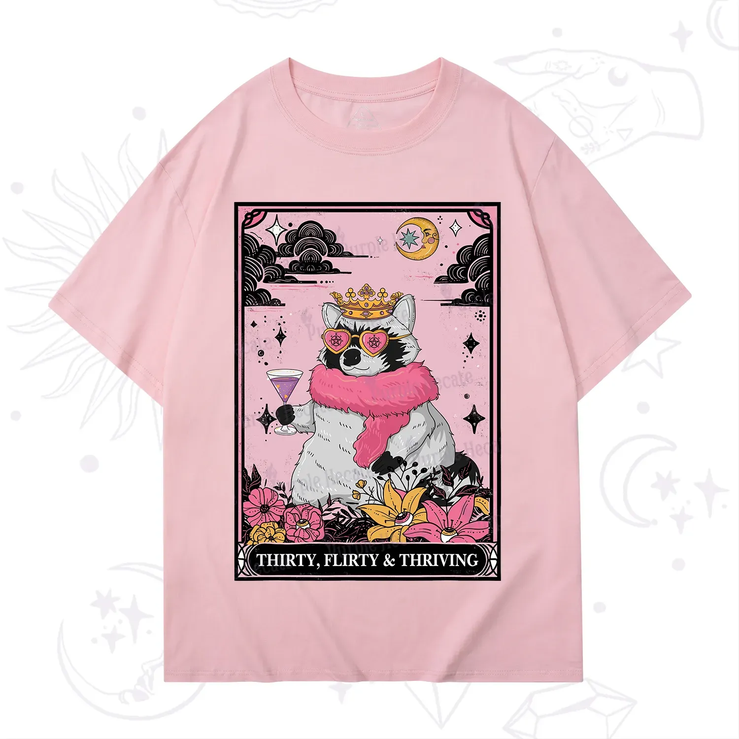 Purplehecate The Thirty Flirty Thriving Oracle Card T-Shirt