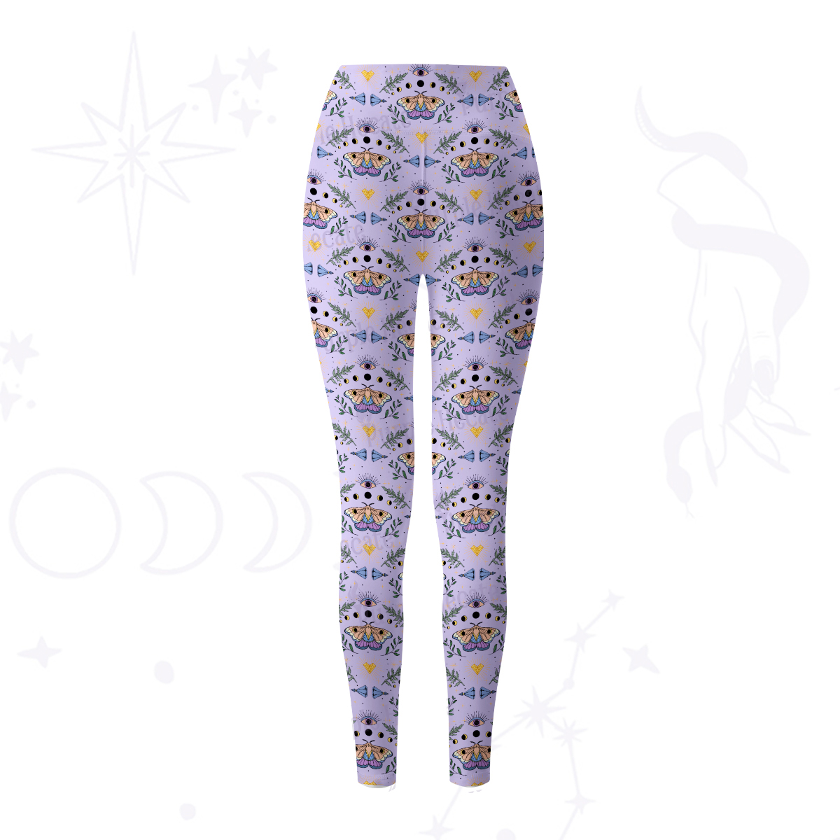 Purplehecate Luna Moth Witch Yoga Pants