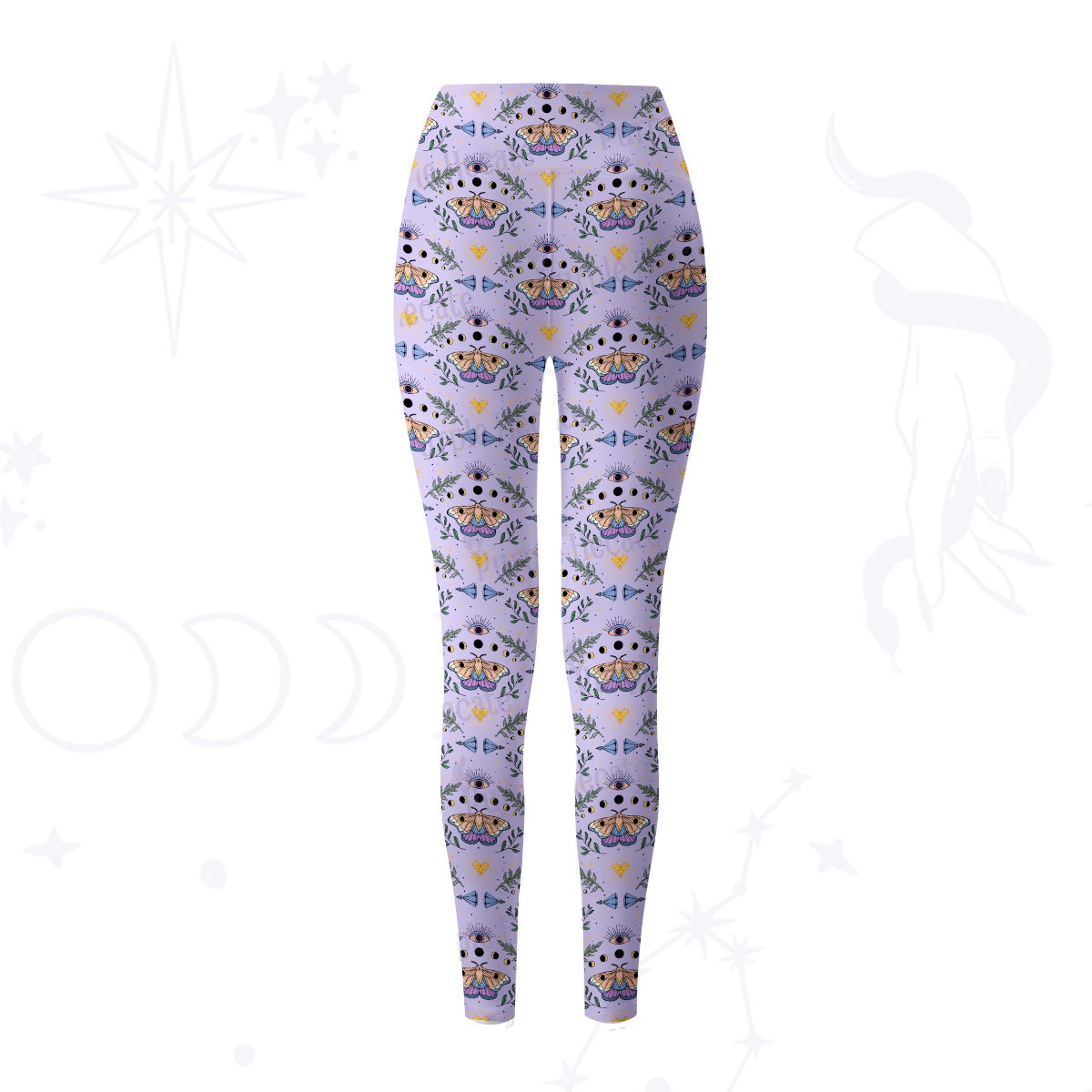 Purplehecate Luna Moth Witch Yoga Pants