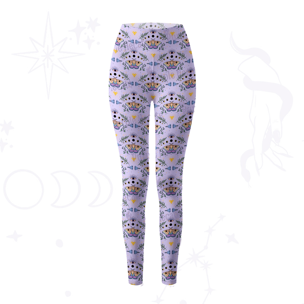 Purplehecate Luna Moth Witch Yoga Pants