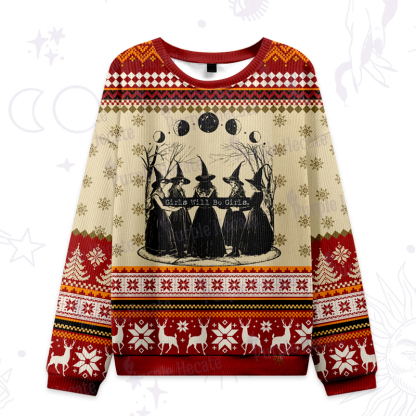 Purplehecate Support Your Local Coven Ugly Christmas Sweatshirts