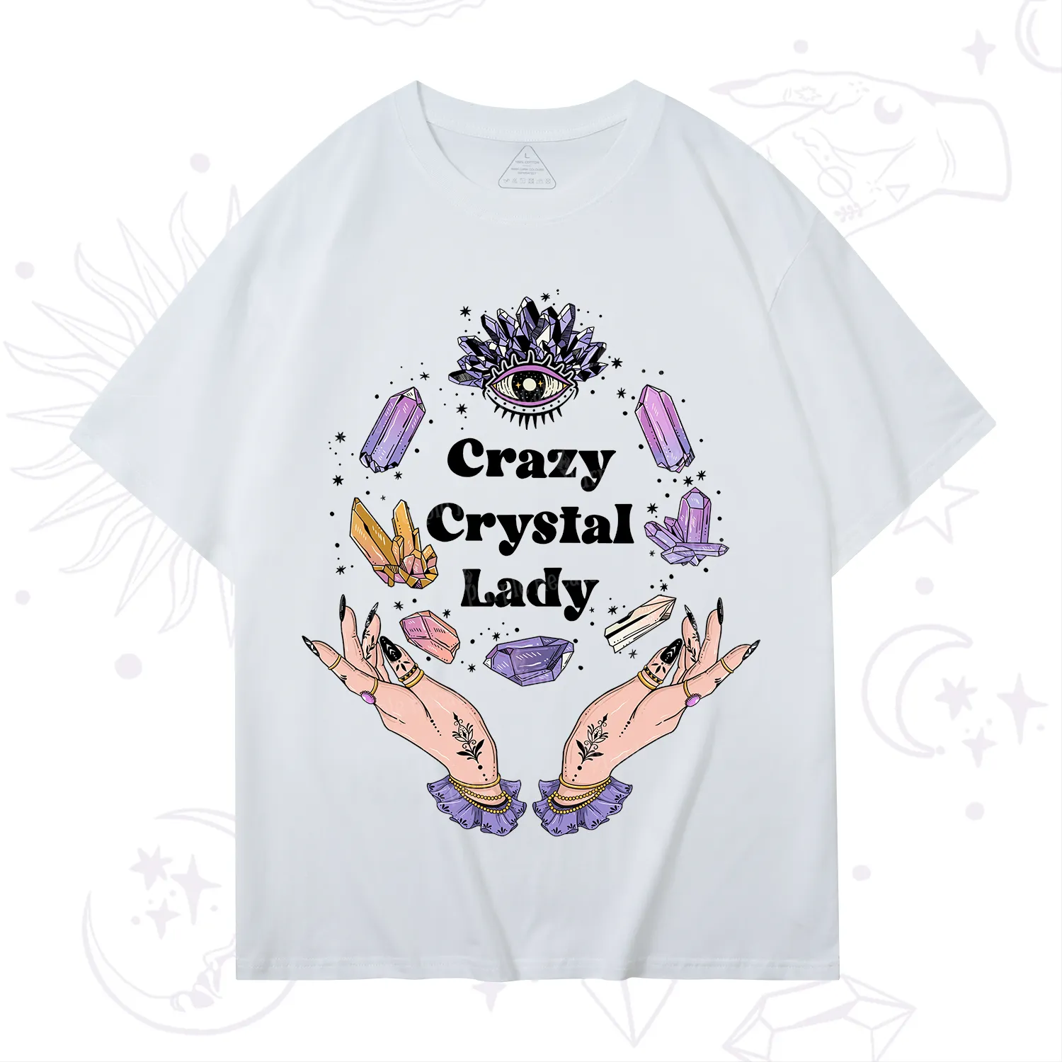 Purplehecate Crazy Crystal Lady T-Shirt