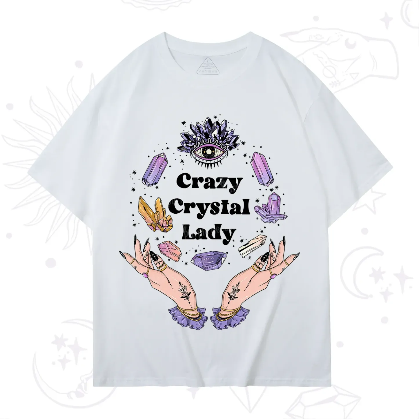 Purplehecate Crazy Crystal Lady T-Shirt