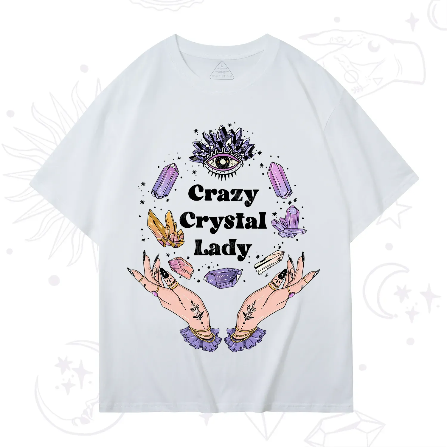 Purplehecate Crazy Crystal Lady T-Shirt