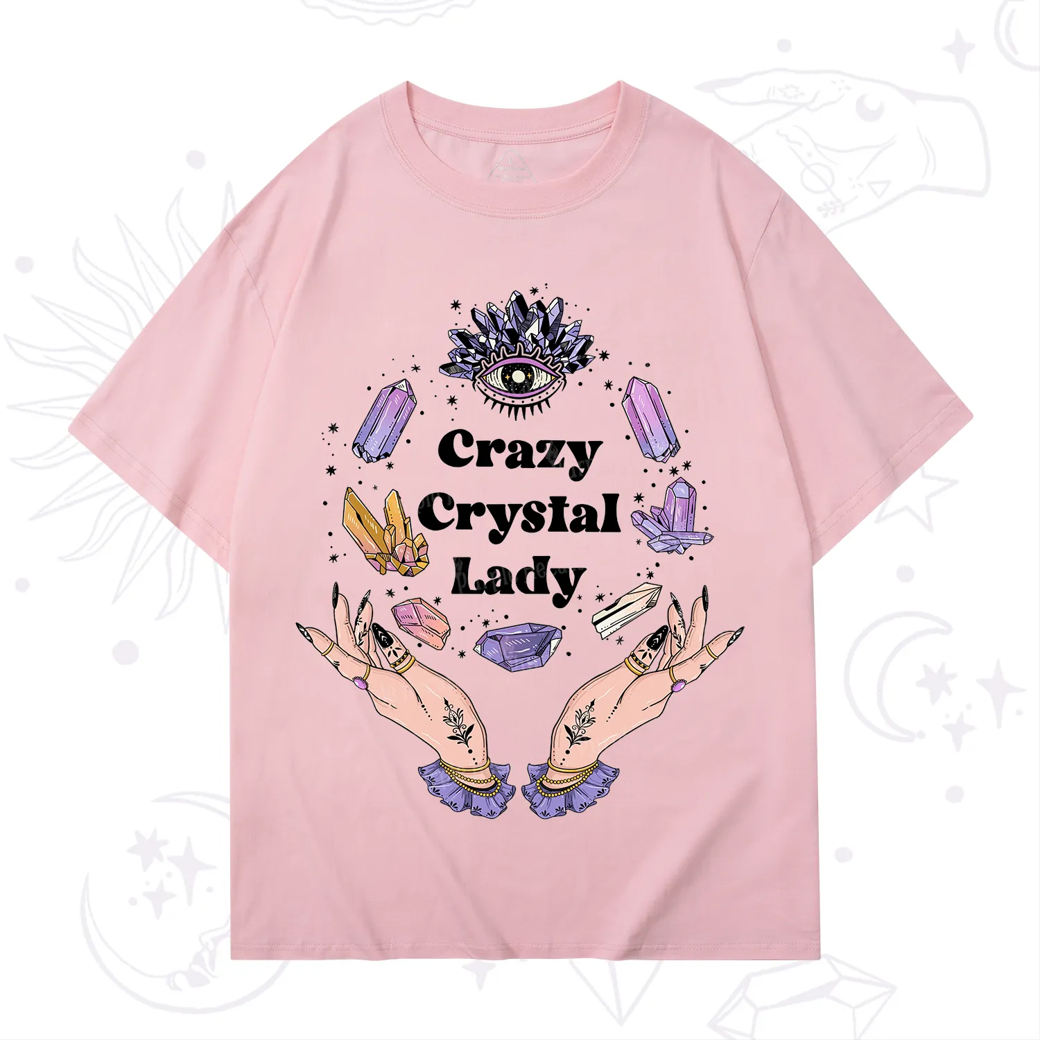 Purplehecate Crazy Crystal Lady T-Shirt