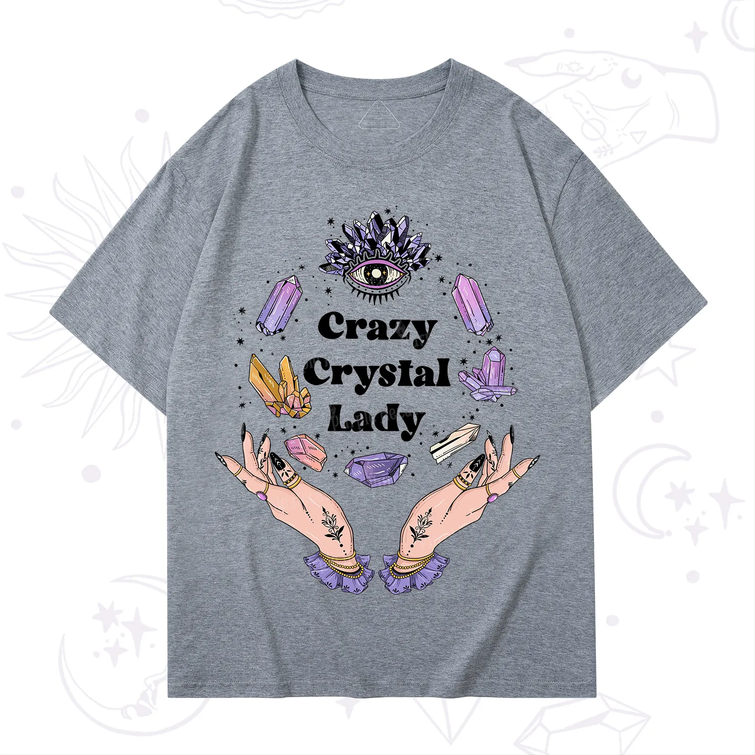 Purplehecate Crazy Crystal Lady T-Shirt