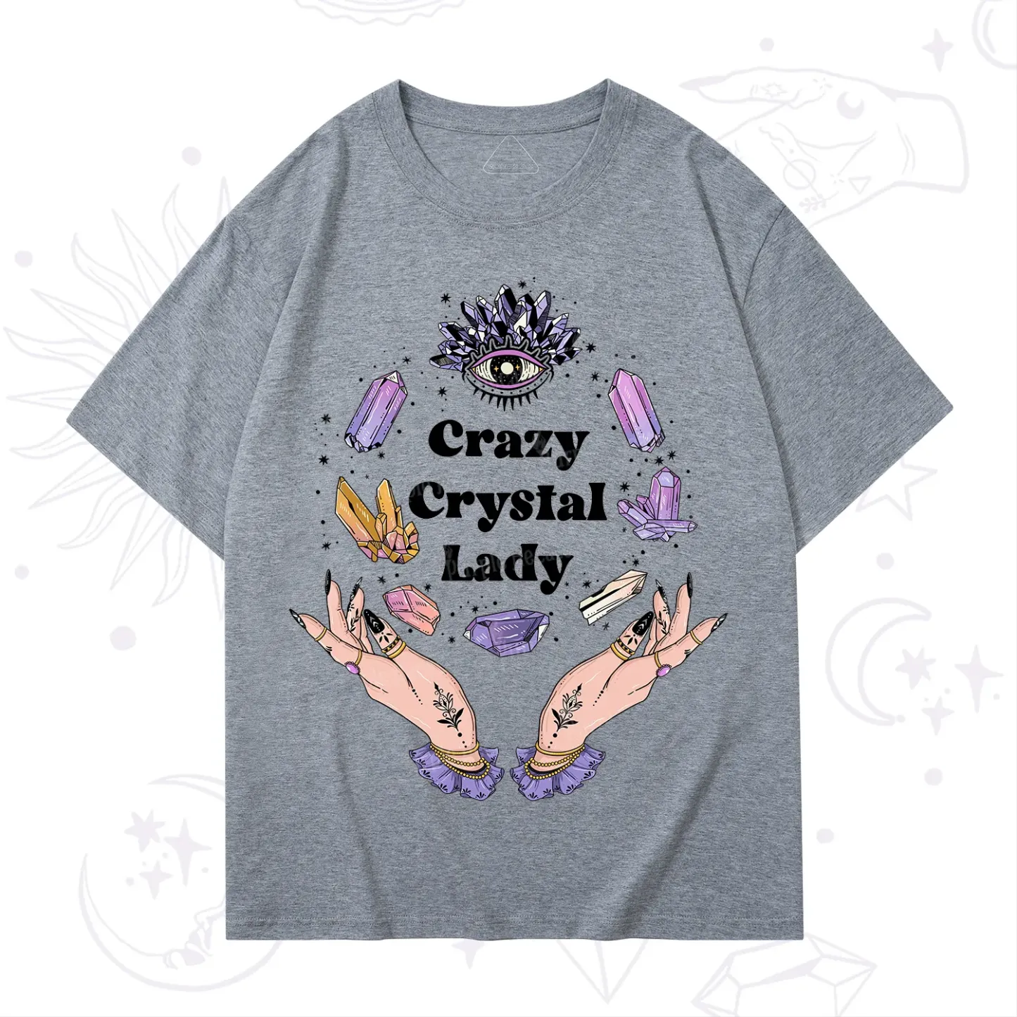 Purplehecate Crazy Crystal Lady T-Shirt