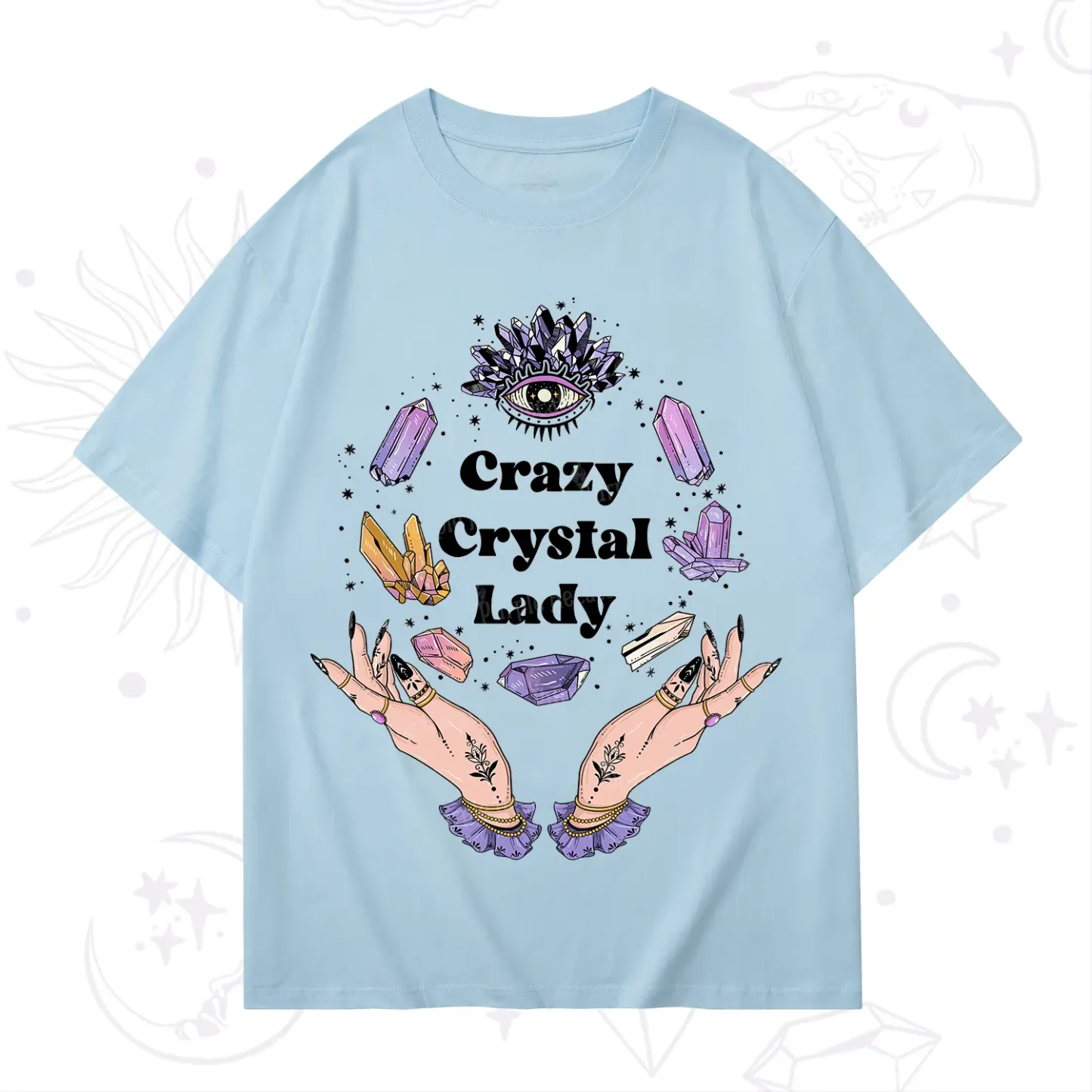 Purplehecate Crazy Crystal Lady T-Shirt