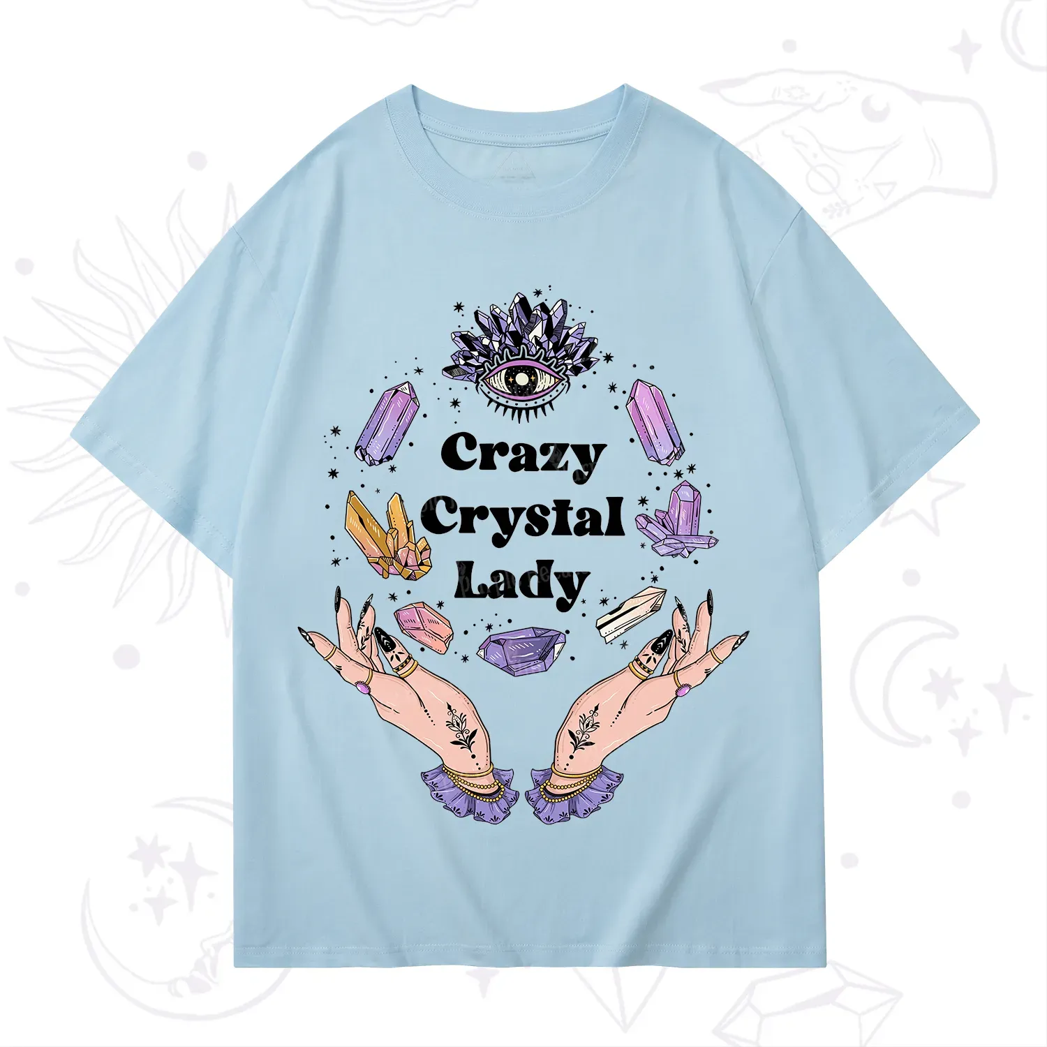 Purplehecate Crazy Crystal Lady T-Shirt