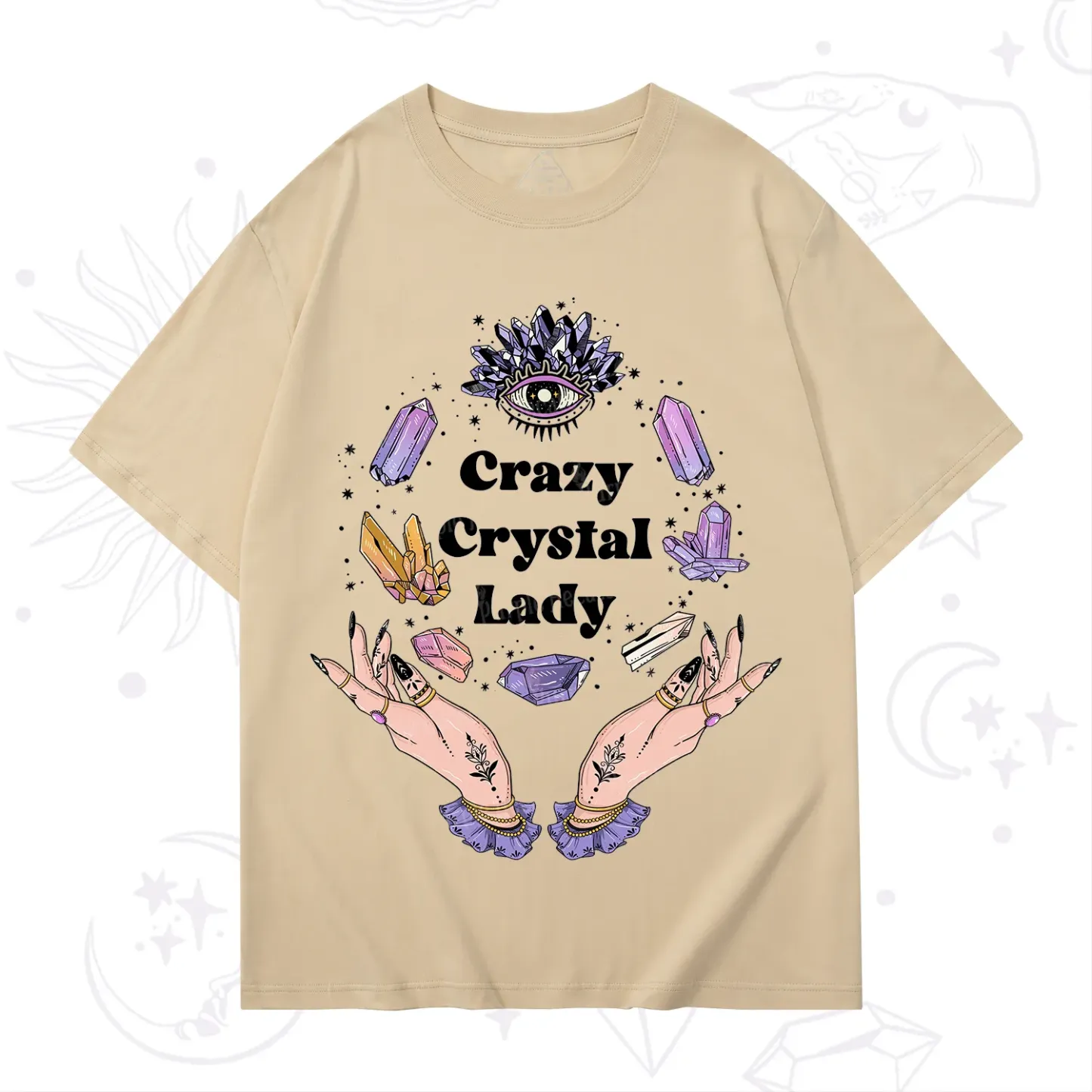 Purplehecate Crazy Crystal Lady T-Shirt