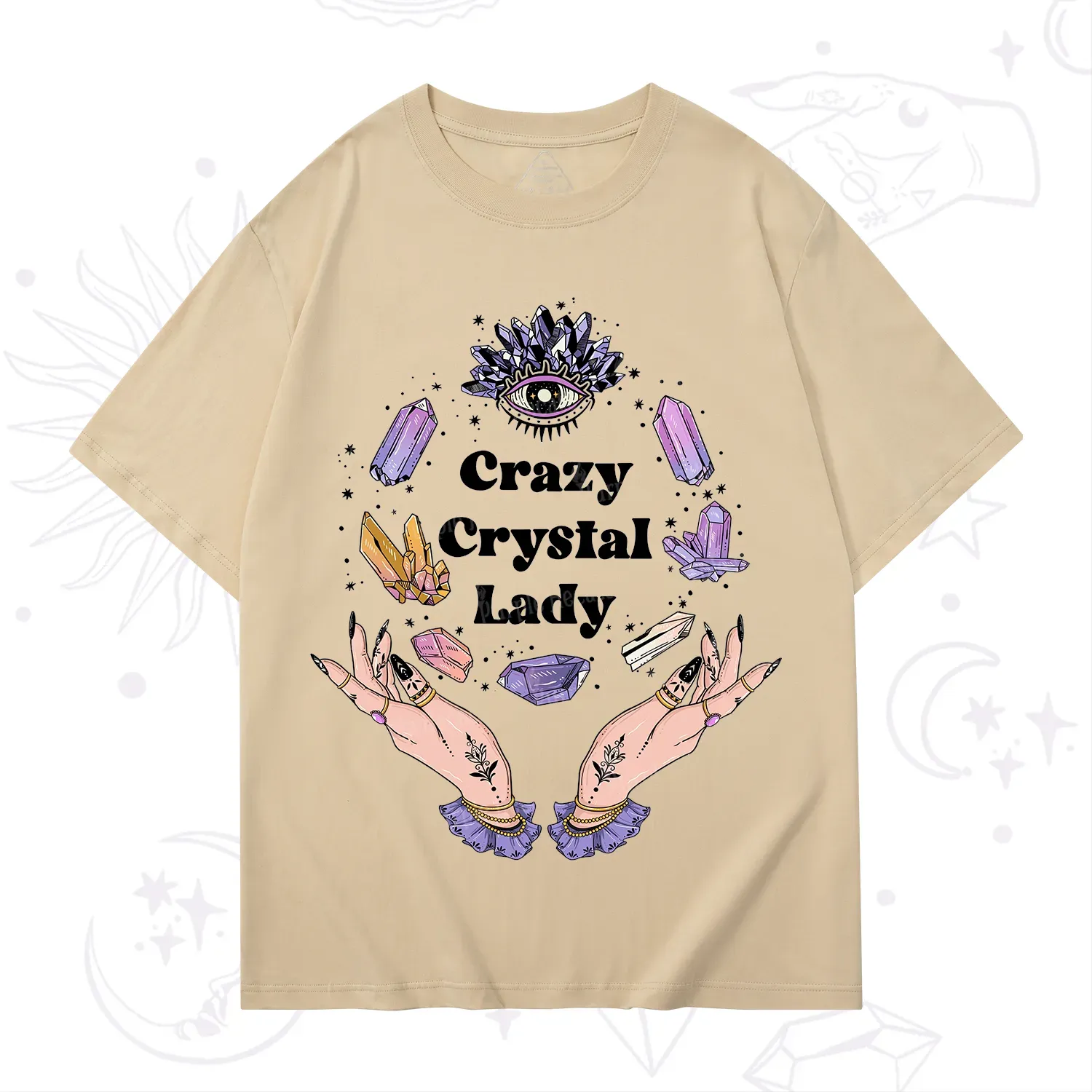 Purplehecate Crazy Crystal Lady T-Shirt