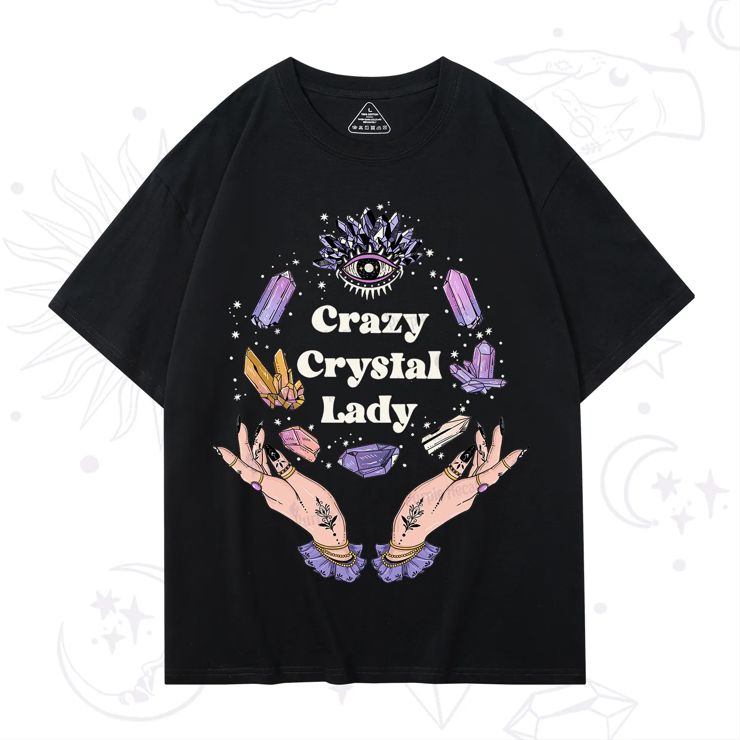 Purplehecate Crazy Crystal Lady T-Shirt