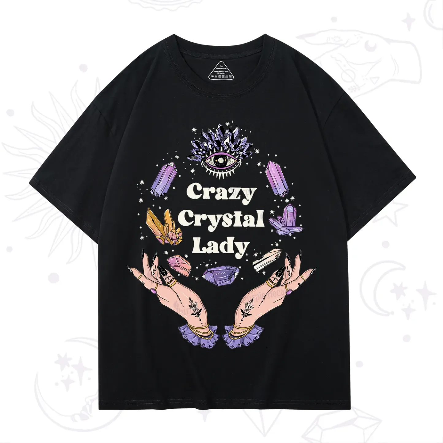 Purplehecate Crazy Crystal Lady T-Shirt