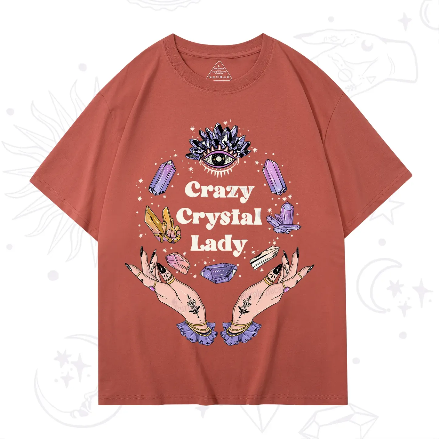 Purplehecate Crazy Crystal Lady T-Shirt