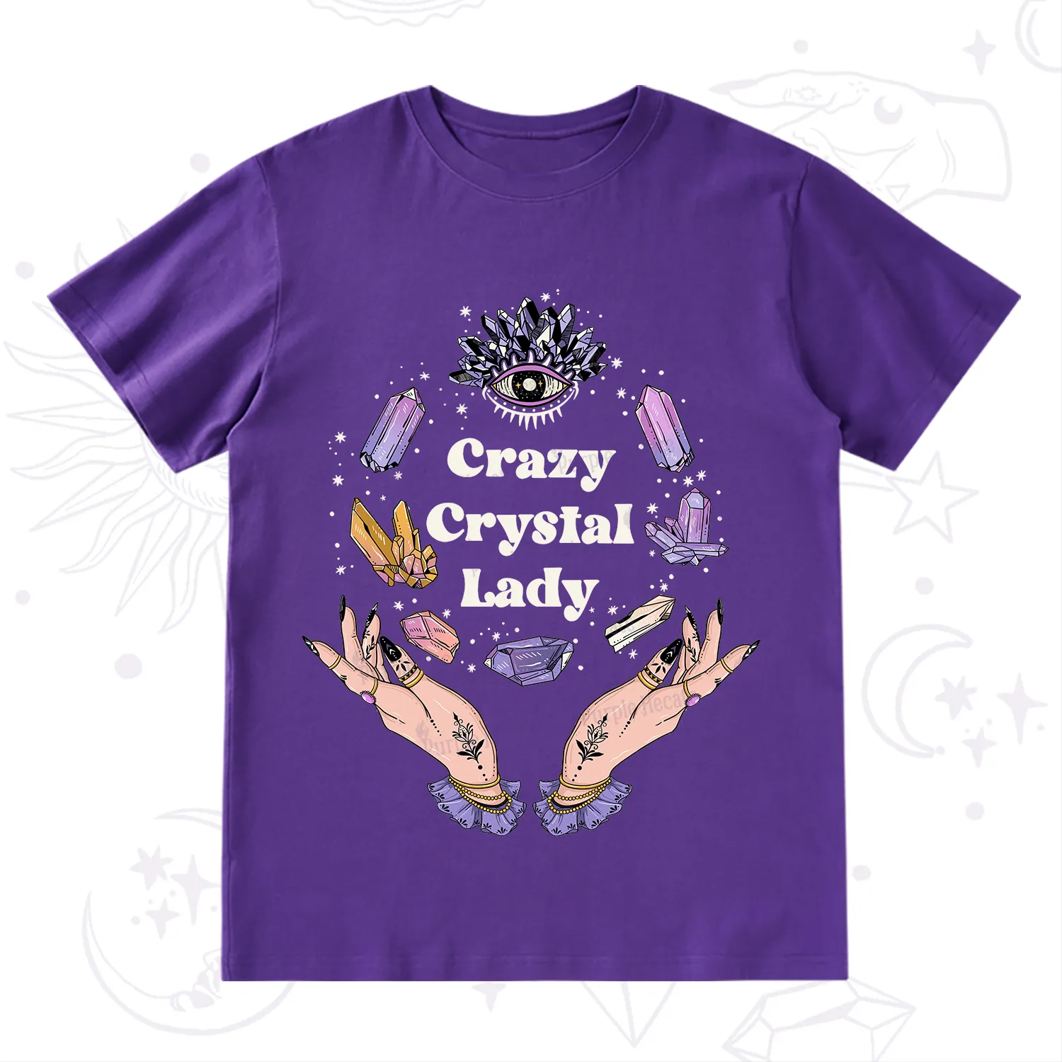 Purplehecate Crazy Crystal Lady T-Shirt