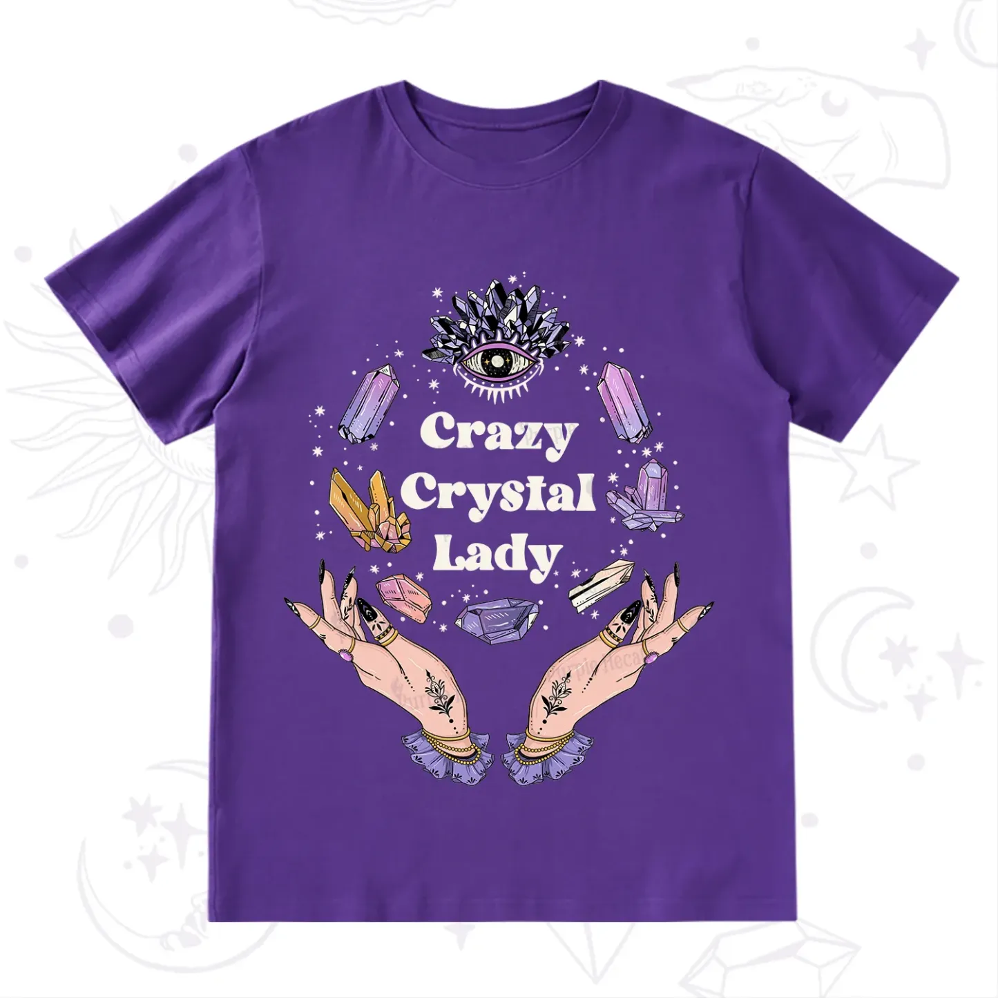 Purplehecate Crazy Crystal Lady T-Shirt