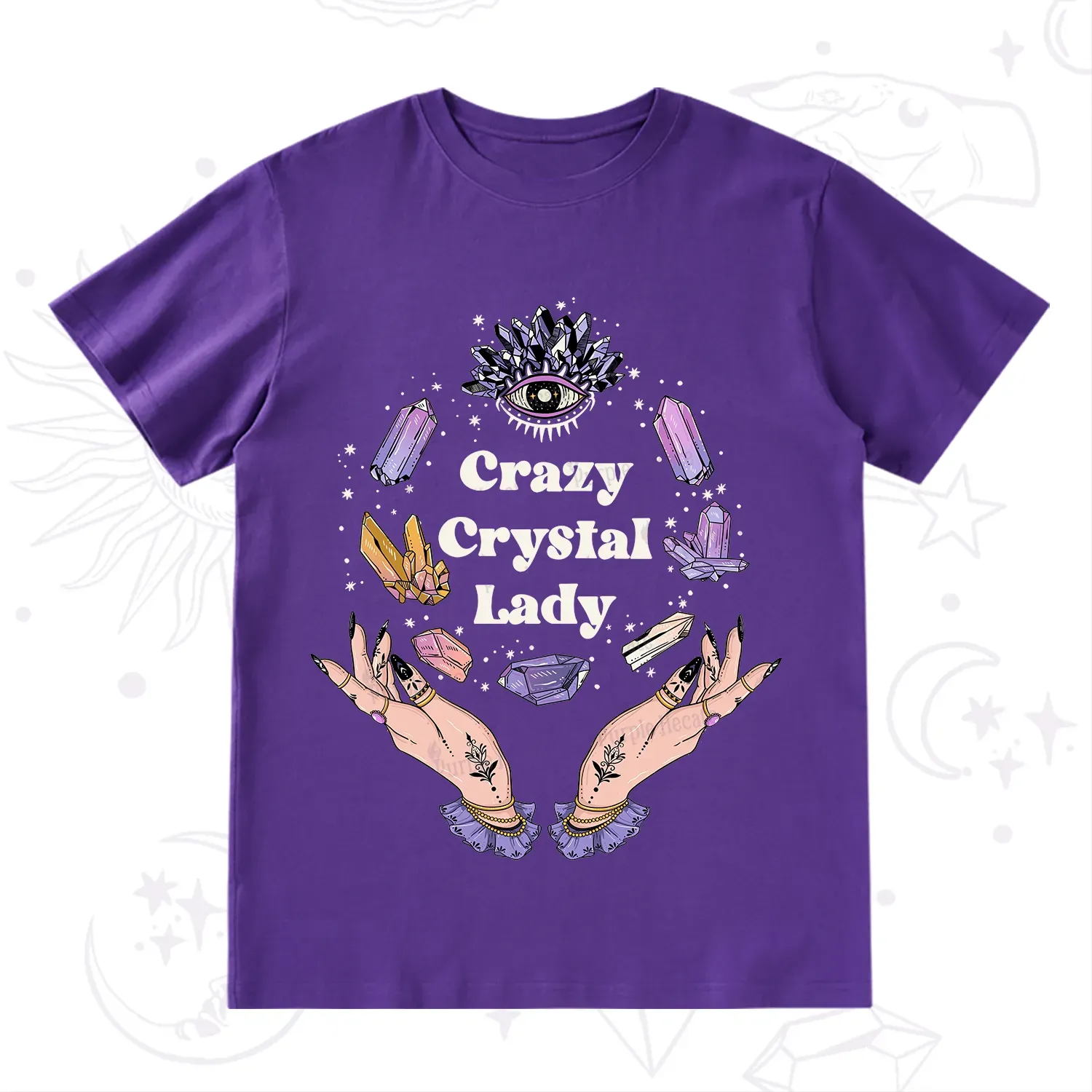 Purplehecate Crazy Crystal Lady T-Shirt