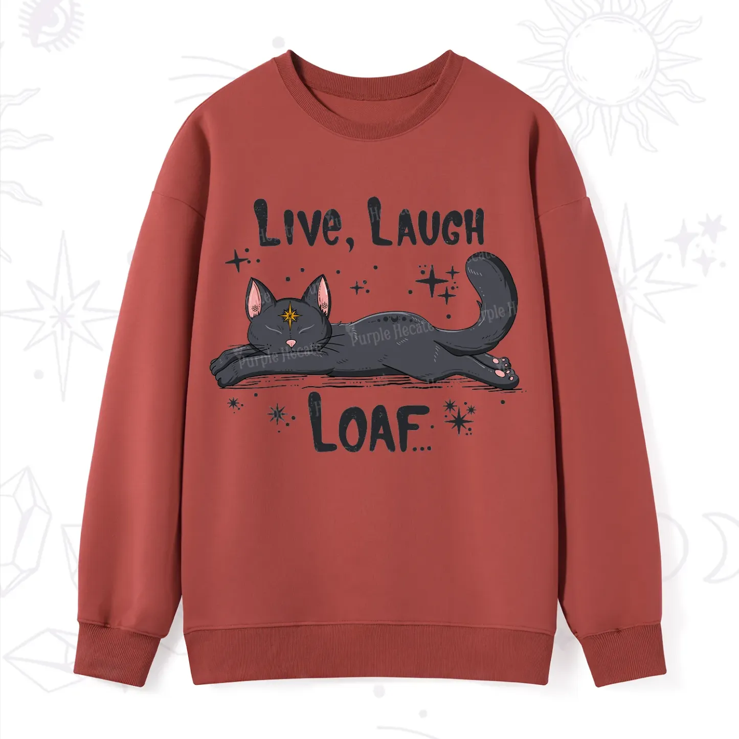 Purplehecate Live Laugh Loaf Sweatshirt