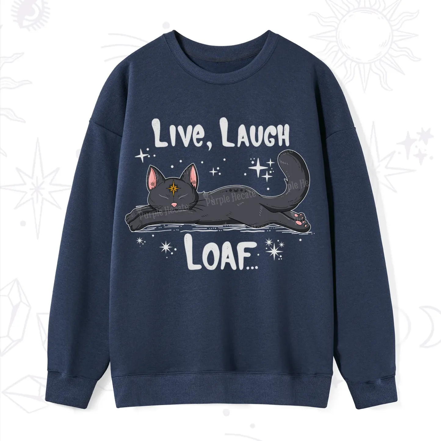 Purplehecate Live Laugh Loaf Sweatshirt