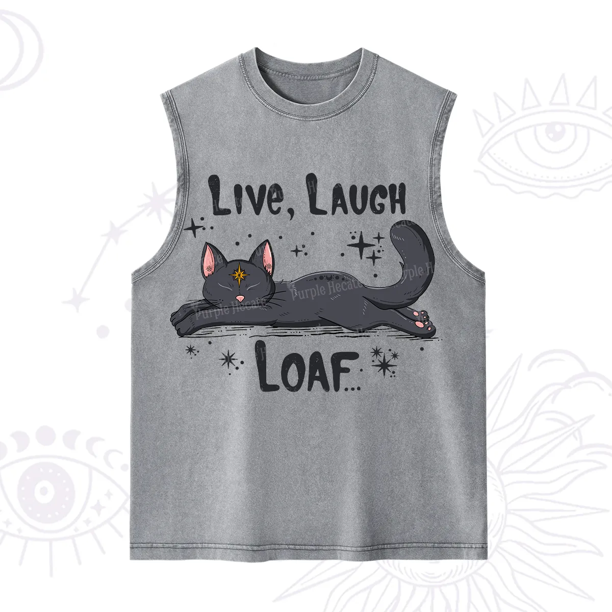 Purplehecate Live Laugh Loaf Washed Tank