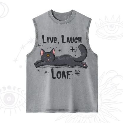 Purplehecate Live Laugh Loaf Washed Tank