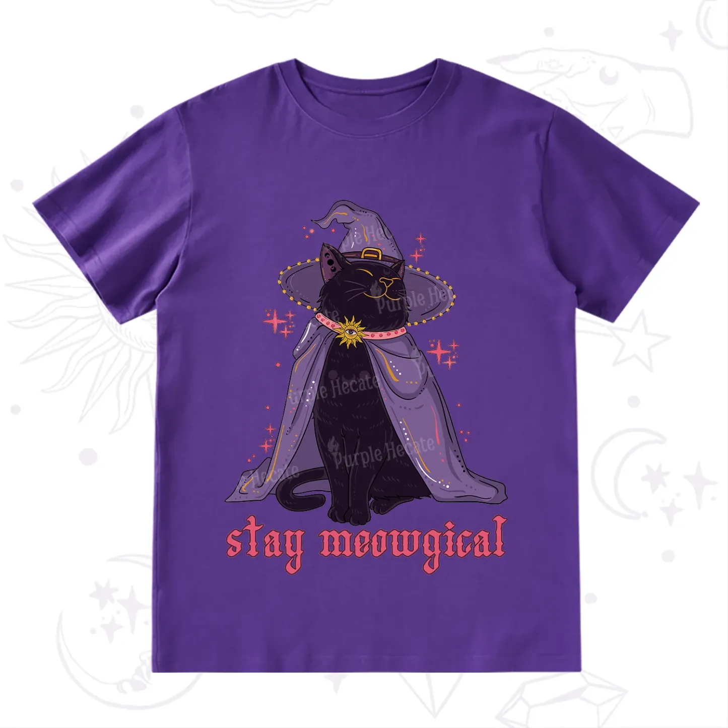 Purplehecate Stay Meowgical Cat T-Shirt