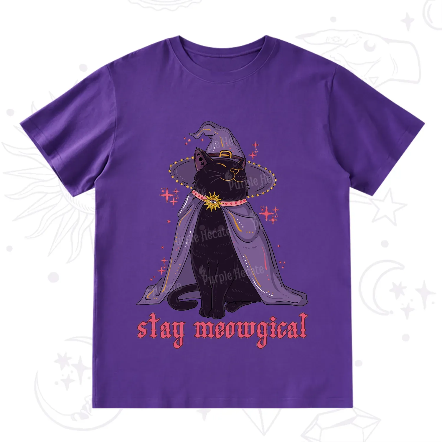 Purplehecate Stay Meowgical Cat T-Shirt