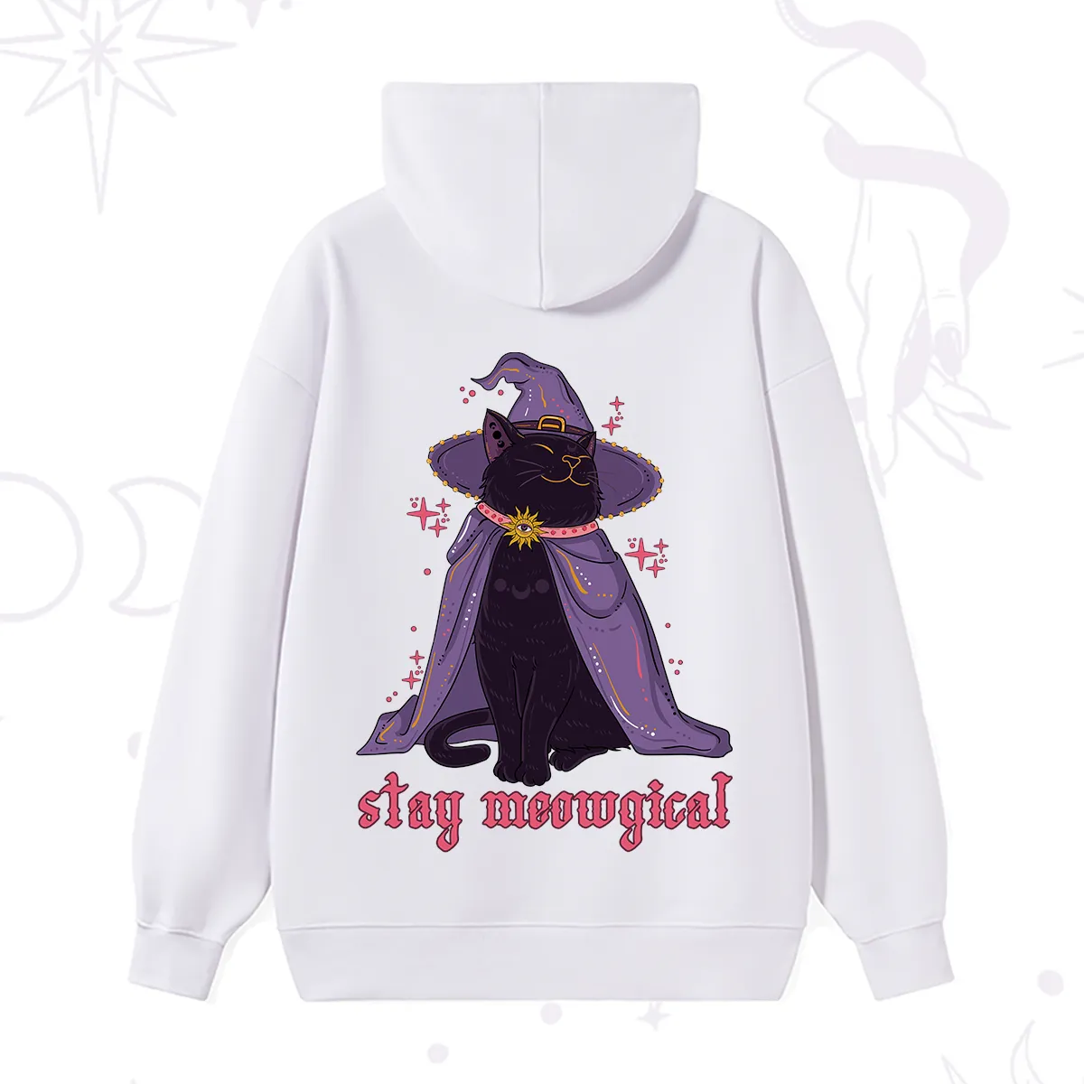 Purplehecate Stay Meowgical Cat Hoodie