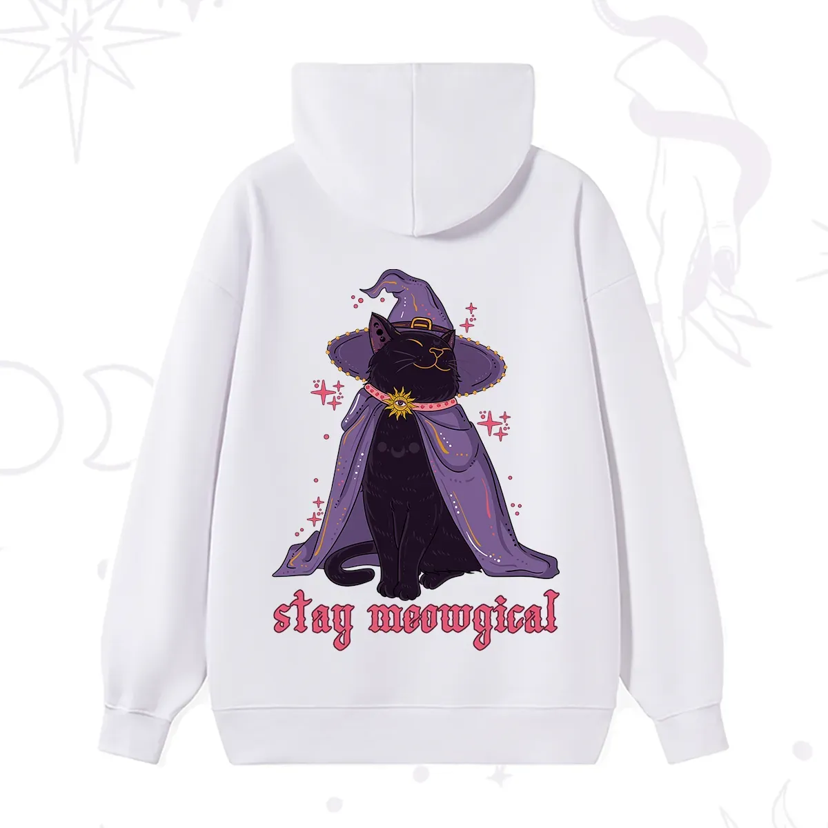 Purplehecate Stay Meowgical Cat Hoodie