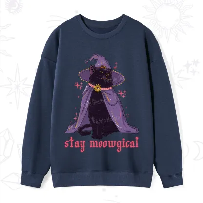 Purplehecate Stay Meowgical Cat Sweatshirt