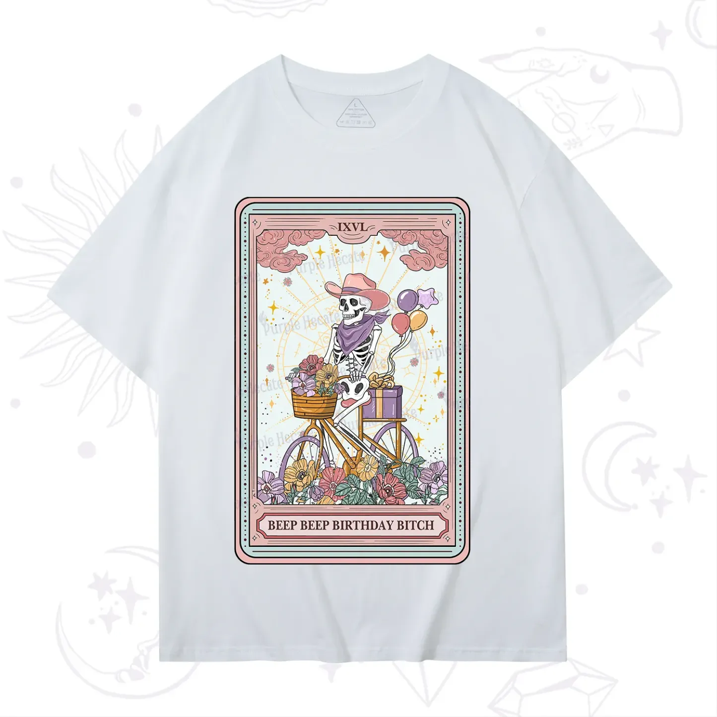 Purplehecate The Beep Beep Birthday Bitch Tarot T-Shirt