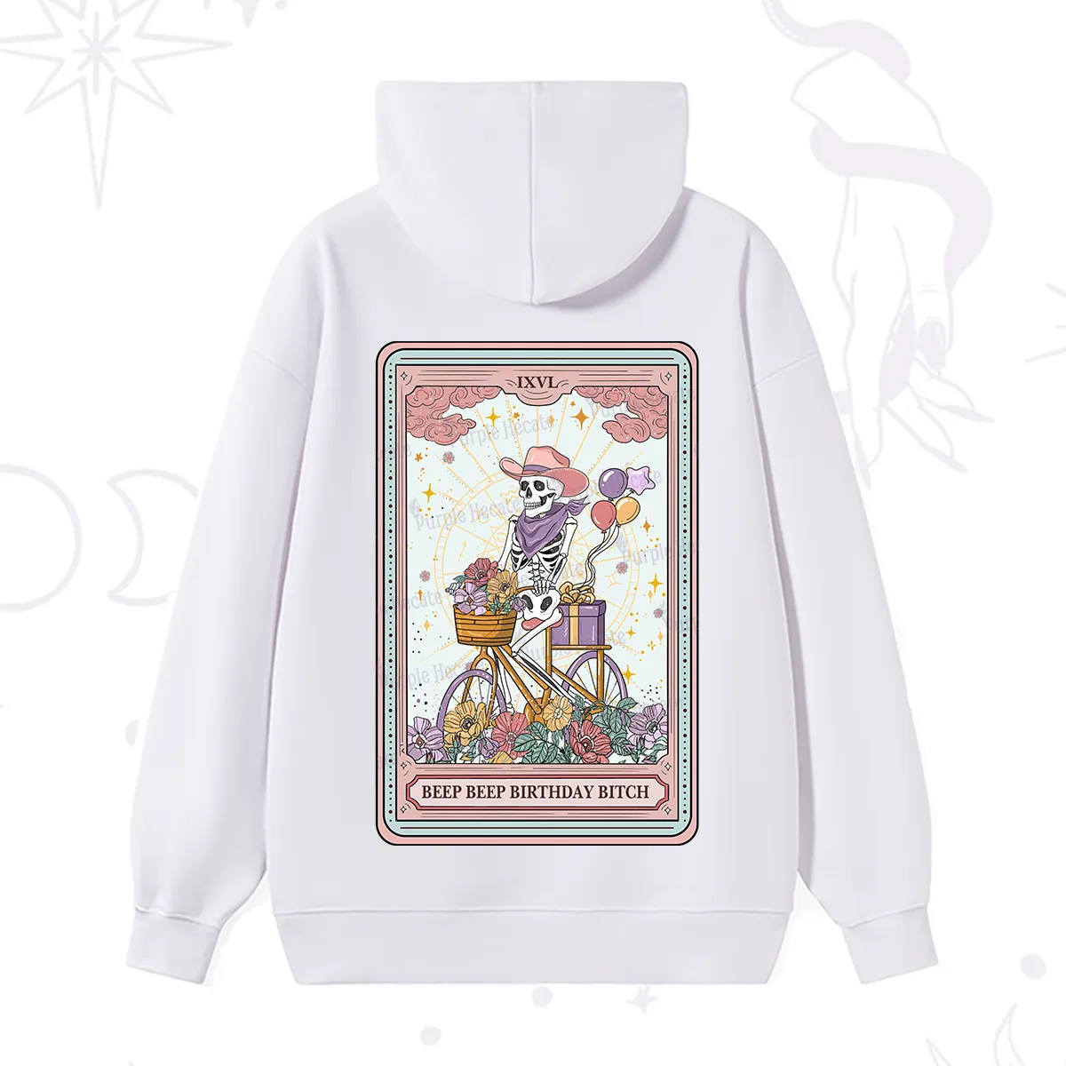 Purplehecate The Beep Beep Birthday Bitch Tarot Hoodie