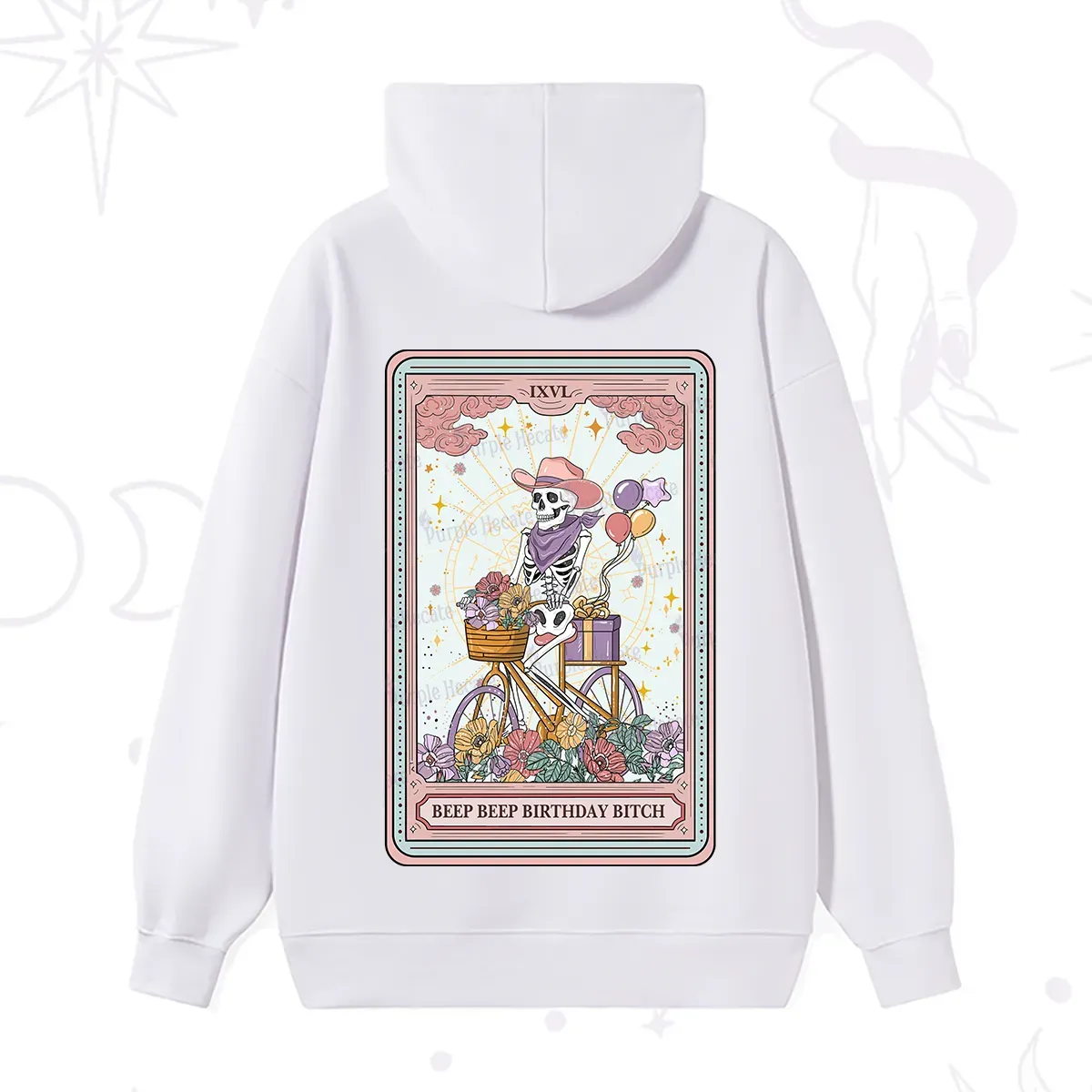Purplehecate The Beep Beep Birthday Bitch Tarot Hoodie