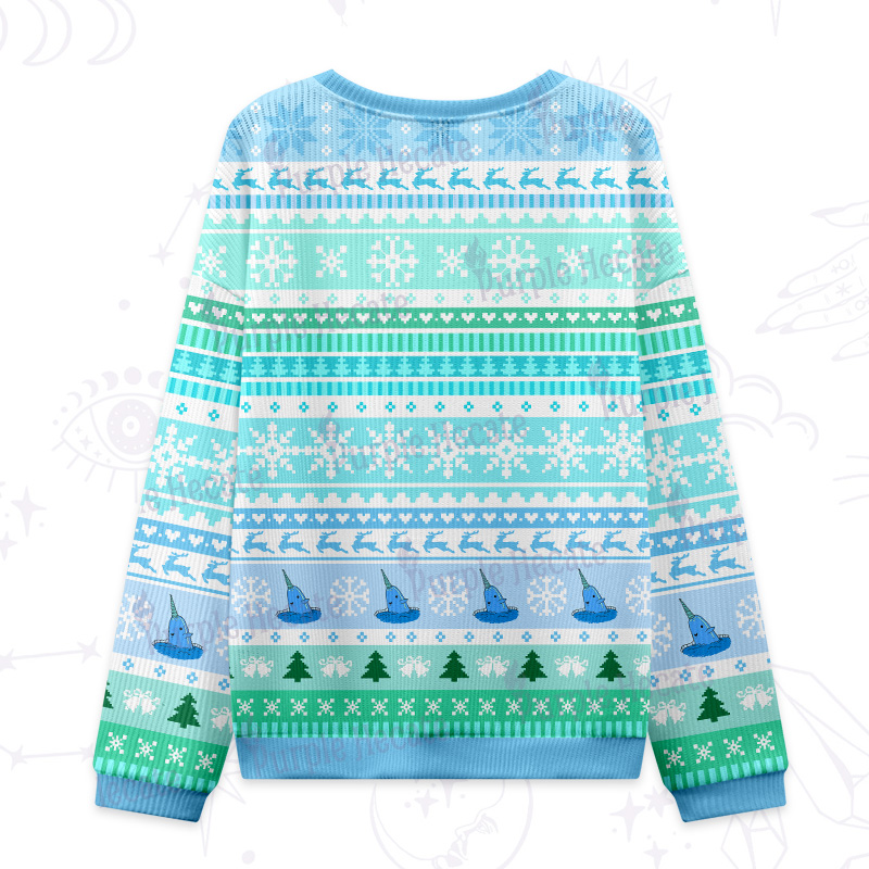 Purplehecate Good Luck Buddy Whale Ugly Christmas Sweatshirts