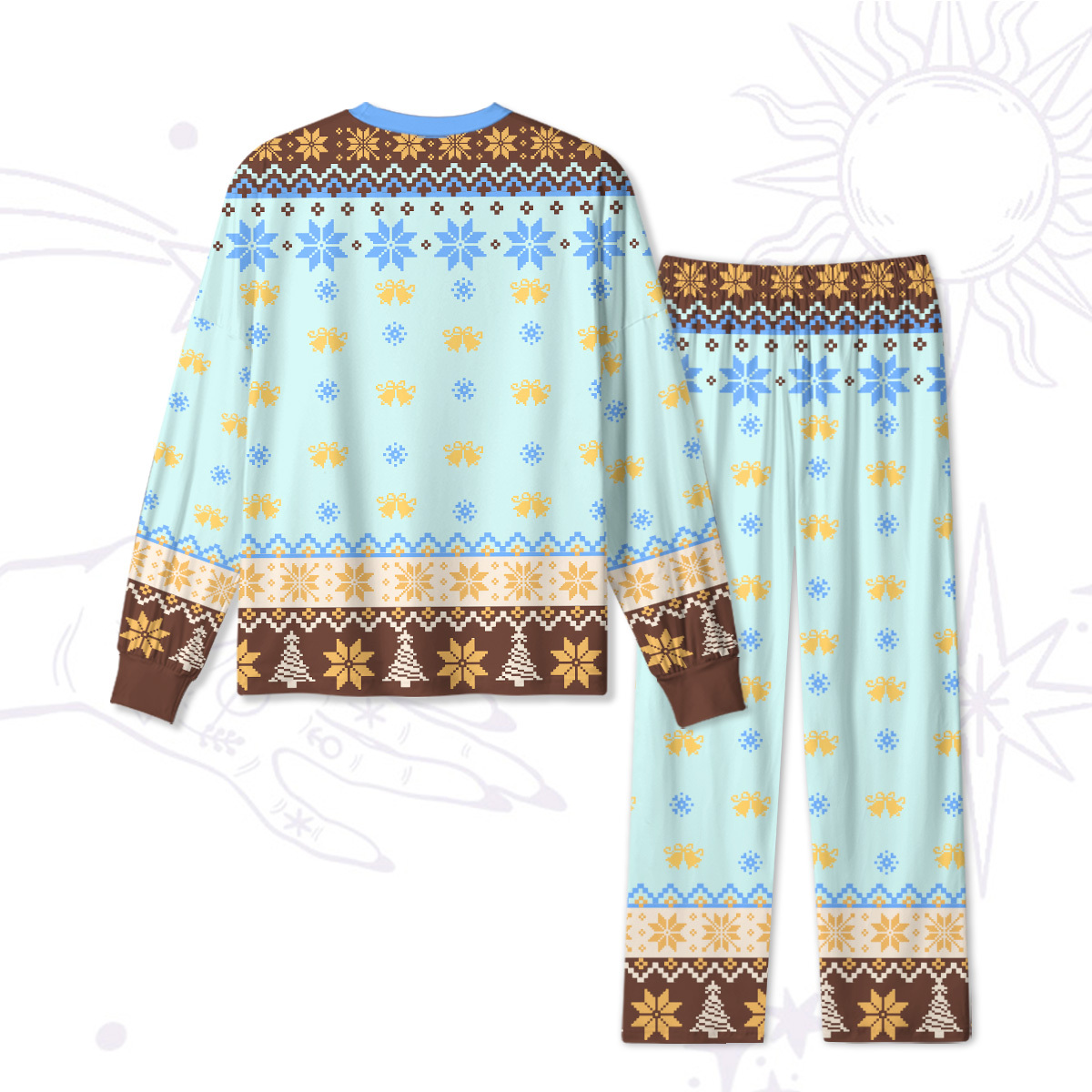 Purplehecate The Zero of Fucks Sacred Bloom Christmas Pajamas