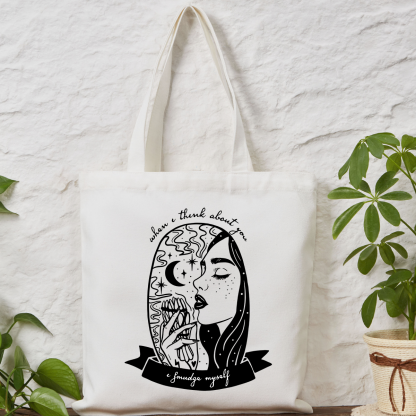 Purplehecate When I Think About You I Smudge Myself Tote Bag
