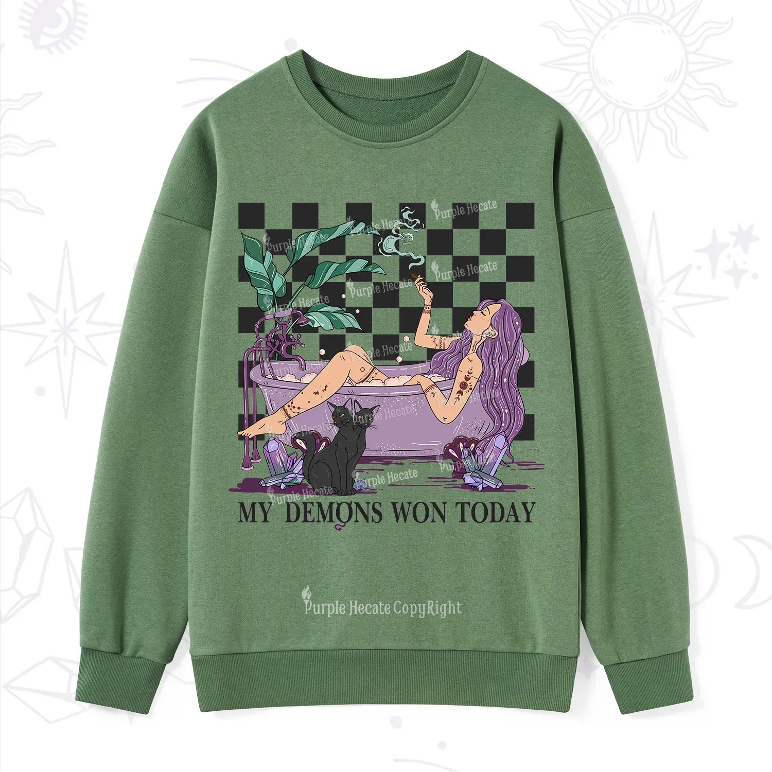 Purplehecate My Demons Won Today Sweatshirt