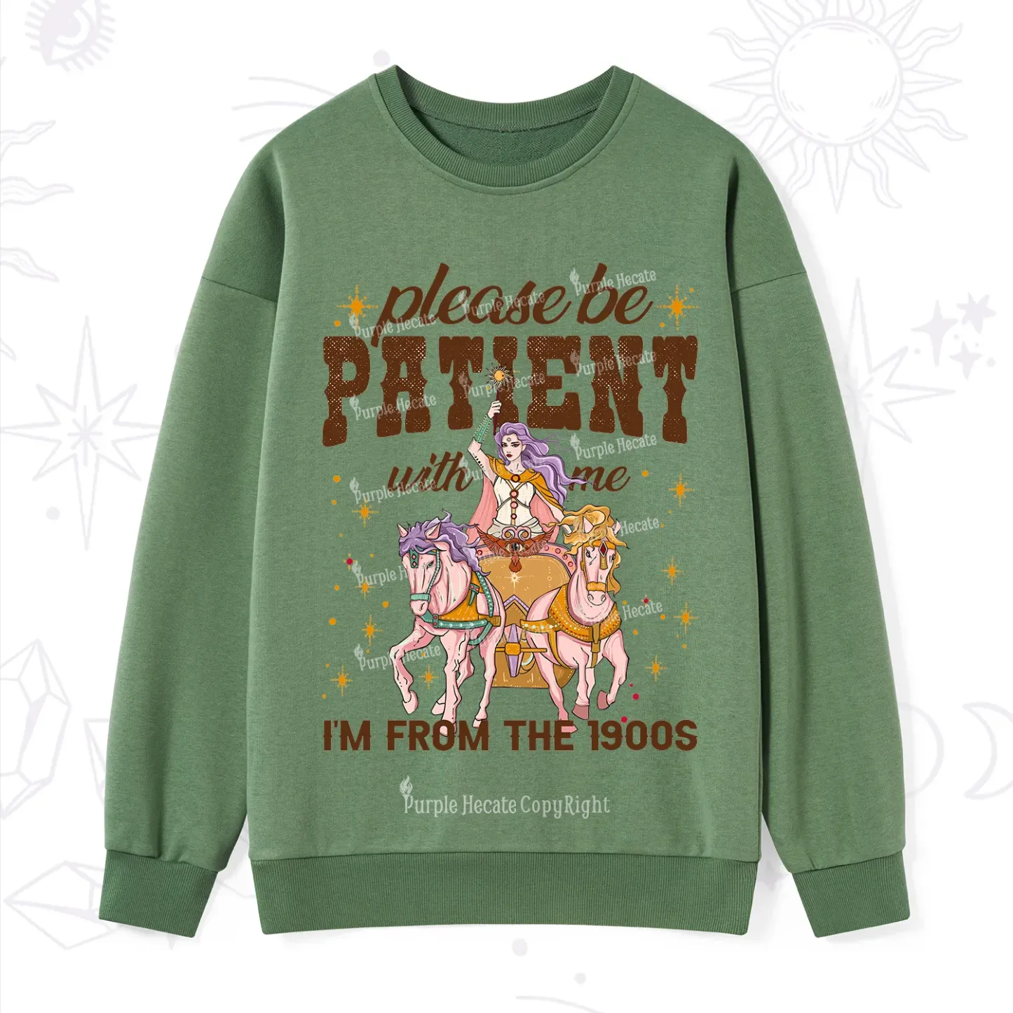 Purplehecate Please Be Patient With Me I'm From The 1900s Sweatshirt