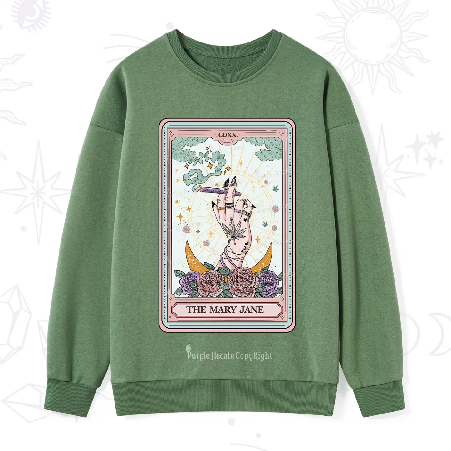 Purplehecate The Mary Jane Tarot Sweatshirt