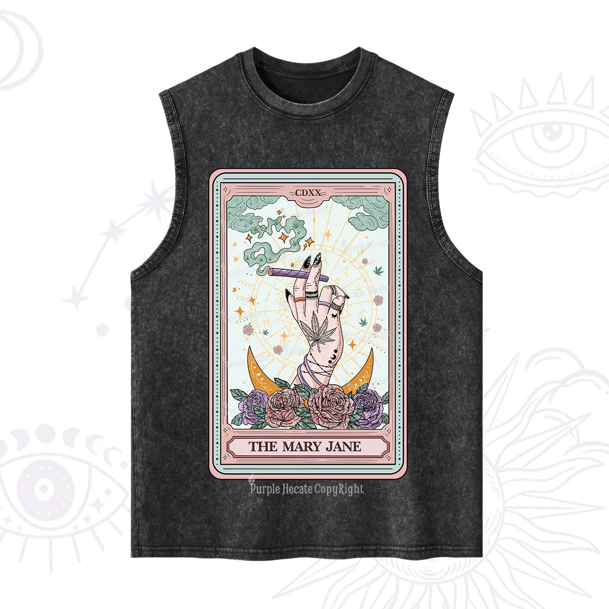 Purplehecate The Mary Jane Tarot Washed Tank