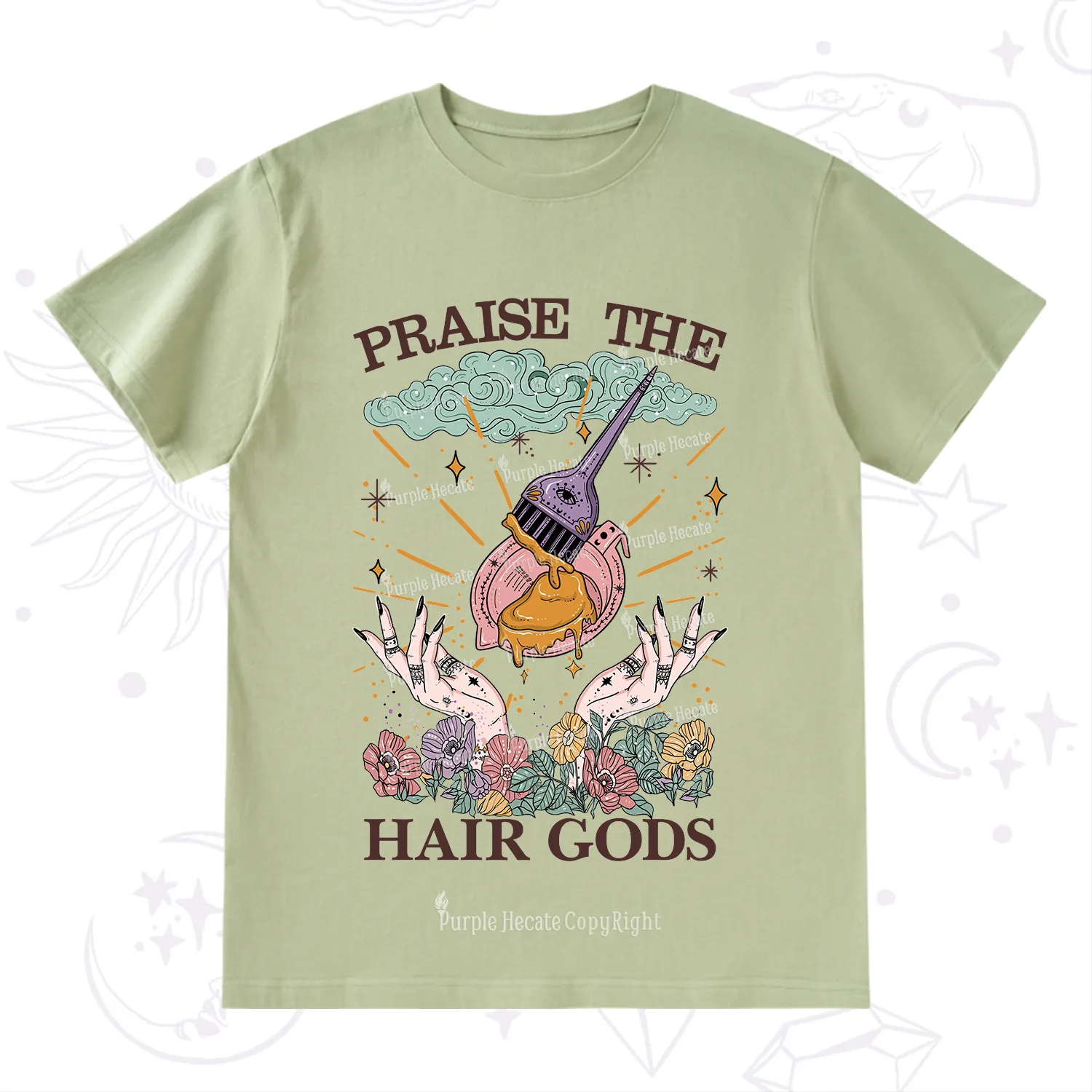 Purplehecate Praise The Hair Gods T-Shirt