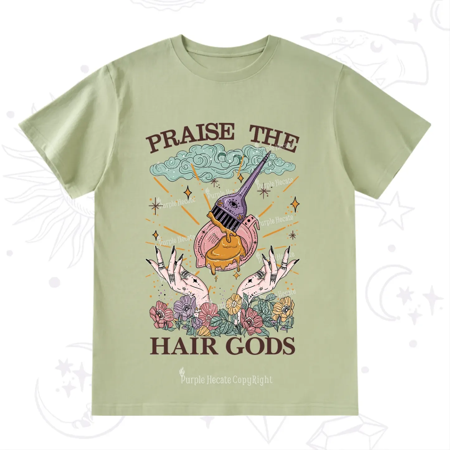 Purplehecate Praise The Hair Gods T-Shirt
