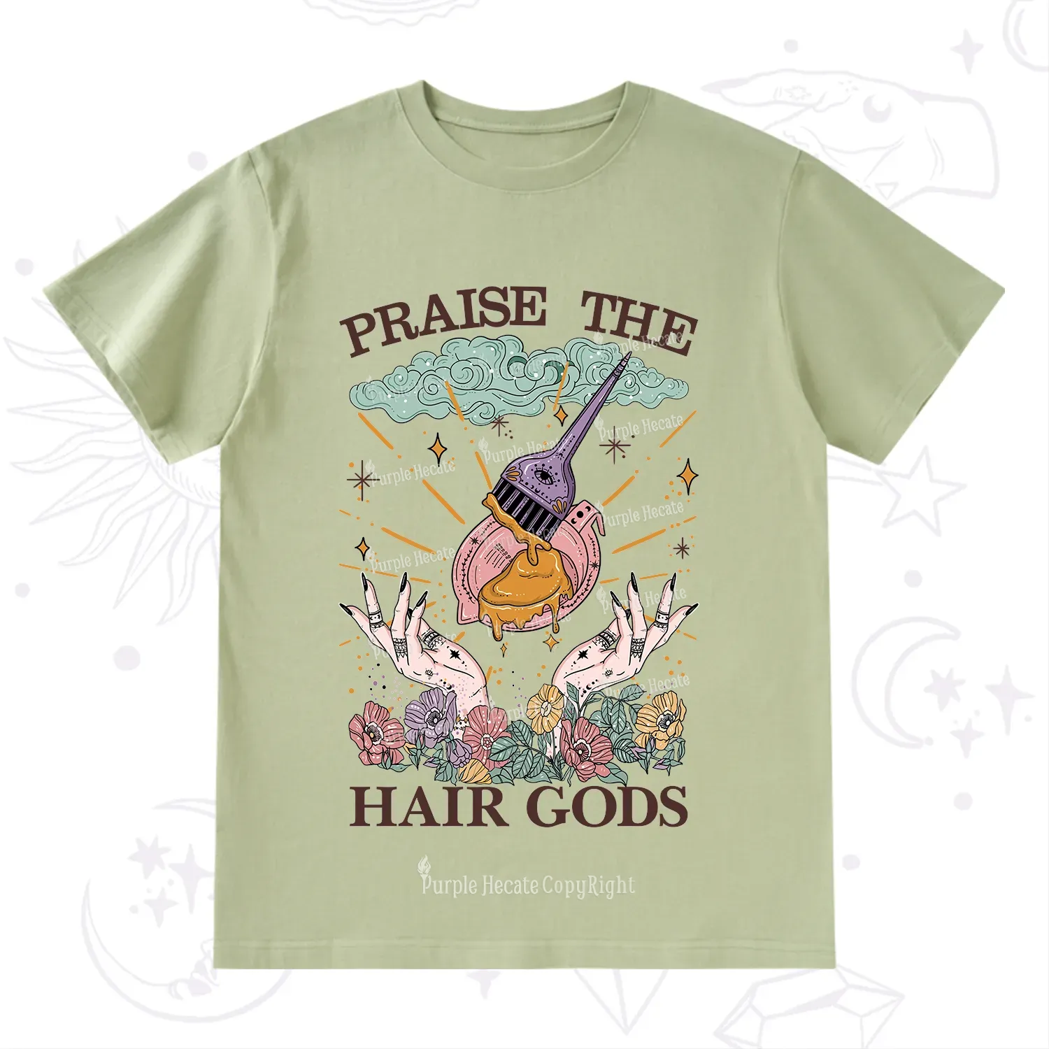 Purplehecate Praise The Hair Gods T-Shirt